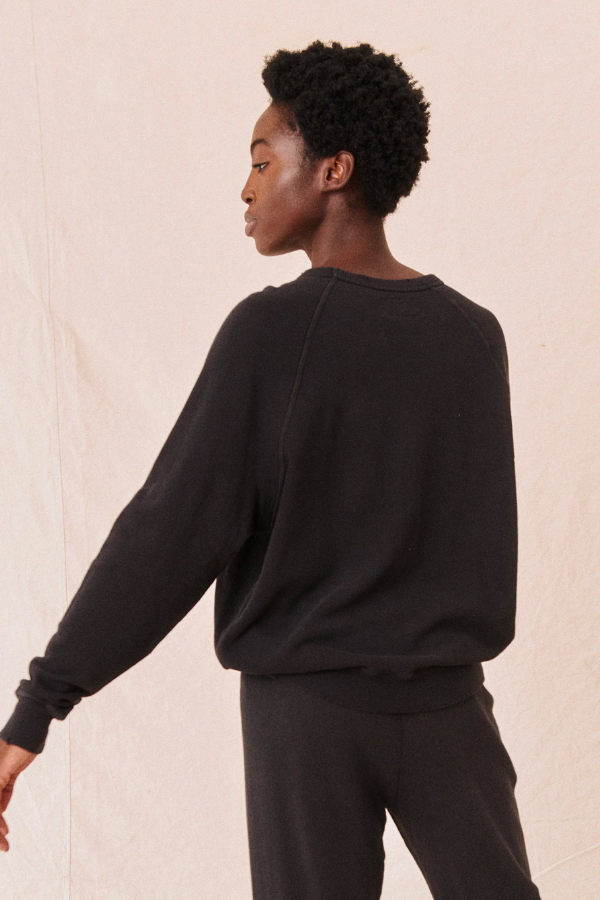 College Sweatshirt- Almost Black