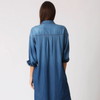Hazel Shirt Dress - Medium Denim Blue