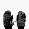 Snow Glove- Black Bandana Print